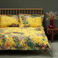 Ashley Wilde Timorous Beastie Bloomsbury Garden Cadmium Duvet Cover Ashley Wilde Timorous Beastie Bloomsbury Garden Cadmium Duvet Cover
