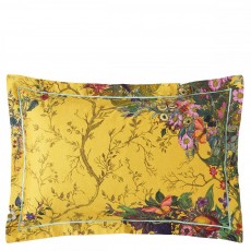 Ashley Wilde Timorous Beastie Bloomsbury Garden Cadmium Pillow Case Pair Ashley Wilde Timorous Beastie Bloomsbury Garden Cadmium Pillow Case Pair