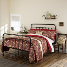 Morris & Co Strawberry Thief Crimson Duvet Cover Set Morris & Co Strawberry Thief Crimson Duvet Cover Set