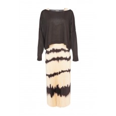 Naya Print Pleat Dress Naya Print Pleat Dress