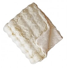 Soft Square Textured Throw Rabbit-Natural Soft Square Textured Throw Rabbit-Natural
