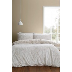 Bianca Brushed Floral Toile Duvet Set Natural Bianca Brushed Floral Toile Duvet Set Natural