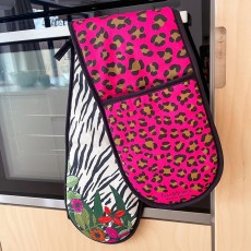 Bean & Bemble Double Oven Glove Wild Cat Leopard Print Bean & Bemble Double Oven Glove Wild Cat Leopard Print