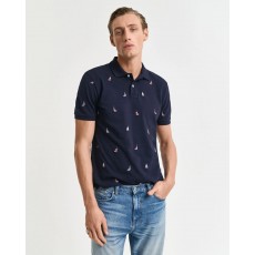 Gant Embroidered Graphic Polo