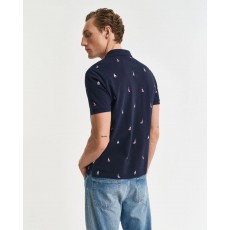 Gant Embroidered Graphic Polo