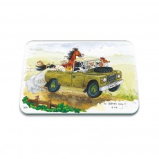 Tuftop Alisons Animals 4x4 Glass Board