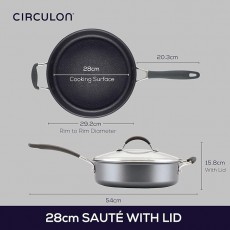 Circulon Scratch Defense A1 Series Saute With Helper Handle 28cm/4.7L
