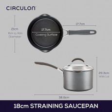 Circulon Scratch Defense A1 Series Straining Saucepan 18cm/2.8L