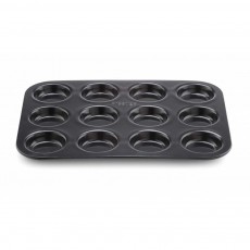 Prestige Inspire Bakeware Muffin Tin 12 Cup-Black