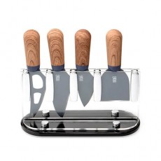 Taylor's Eye Witness 4pc Brooklyn Knife Block Set-Walnut