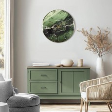Art Marketing Thomas Kent 26" Oyster Wall Clock-Emerald Art Marketing Thomas Kent 26" Oyster Wall Clock-Emerald
