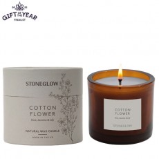 Stoneglow The Walled Garden Cotton Flower Tumbler Candle Stoneglow The Walled Garden Cotton Flower Tumbler Candle