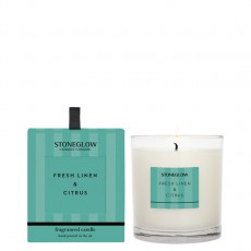Stoneglow Modern Classics Fresh Linen & Citrus Tumbler Candle Stoneglow Modern Classics Fresh Linen & Citrus Tumbler Candle