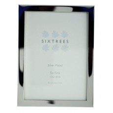Sixtrees Square Edge Silver Plate 5x7 Sixtrees Square Edge Silver Plate 5x7