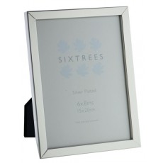Sixtrees Square Edge Silver Plate 6x8 Sixtrees Square Edge Silver Plate 6x8
