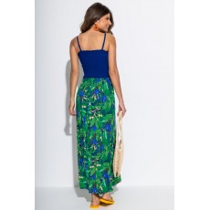 Pour Moi Strapless Shirred Bodice Maxi Beach Dress