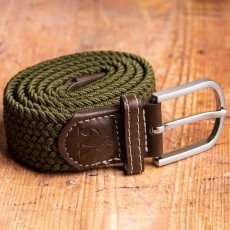 Khaki Green Woven Belt Large