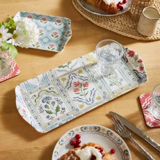 Melamine Small Tray Boho Floral Melamine Small Tray Boho Floral