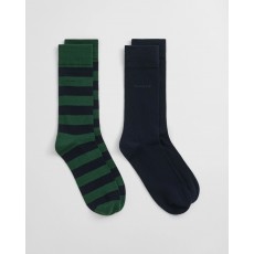 Gant Barstripe And Solid Socks 2-Pack Gant Barstripe And Solid Socks 2-Pack