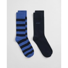 Gant Barstripe And Solid Socks 2-Pack Gant Barstripe And Solid Socks 2-Pack