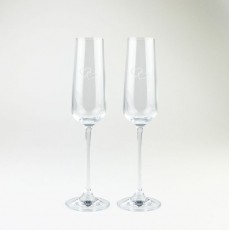 2 Champagne Glasses-Love Heart 2 Champagne Glasses-Love Heart