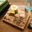 Oak Bar Board-Scenic Highland Cow Oak Bar Board-Scenic Highland Cow