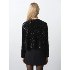 French Connection Monet Sequin Tie Cardigan