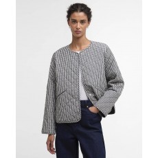 Barbour Cashel Check Collarless Quilted Jacket Barbour Cashel Check Collarless Quilted Jacket
