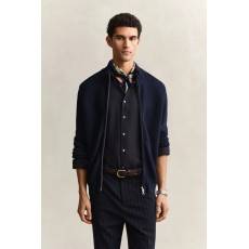 Gant Cotton Texture Zipped Cardigan Gant Cotton Texture Zipped Cardigan