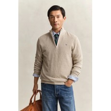 Gant Micro Textured Cotton Half Zip Gant Micro Textured Cotton Half Zip