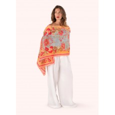 Paisley Poppies Cotton Scarf Paisley Poppies Cotton Scarf