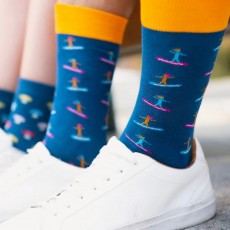 Swole Panda Surfer Socks (Size 7-11)