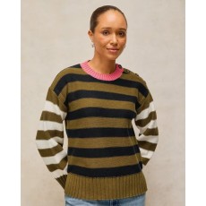 White Stuff Bea Button Cotton Jumper