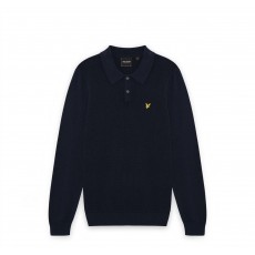 Lyle & Scott Panelled Waffle Knitted Polo