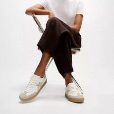 FitFlop The Dash T-Toe Leather/Suede Sneakers