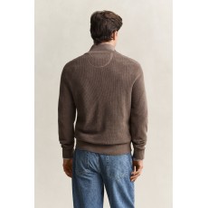 Gant Micro Textured Cotton Half Zip