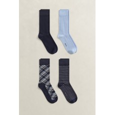 Gant Checked Socks 4-Pack Gift Box