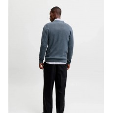 Jack & Jones Blamilano Stitch Knit Zip Polo