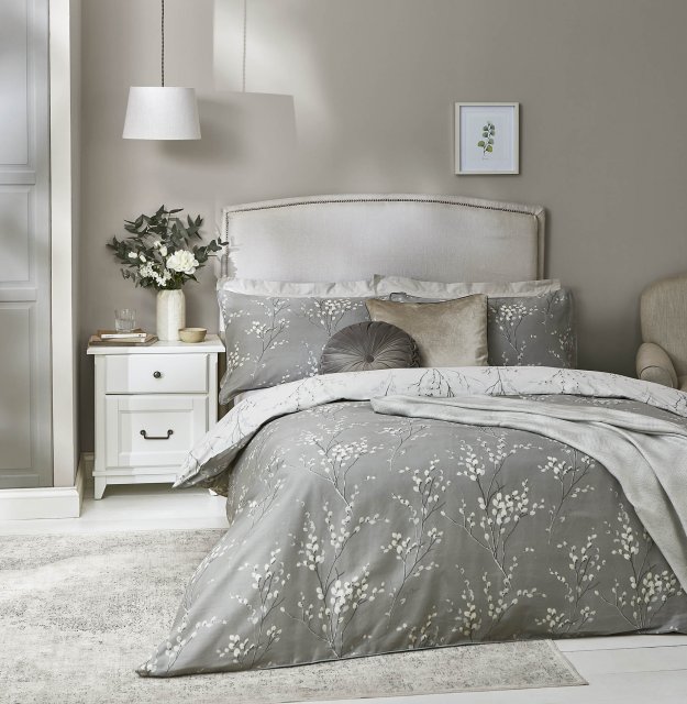 Laura Ashley Pussy Willow Bedding Steel