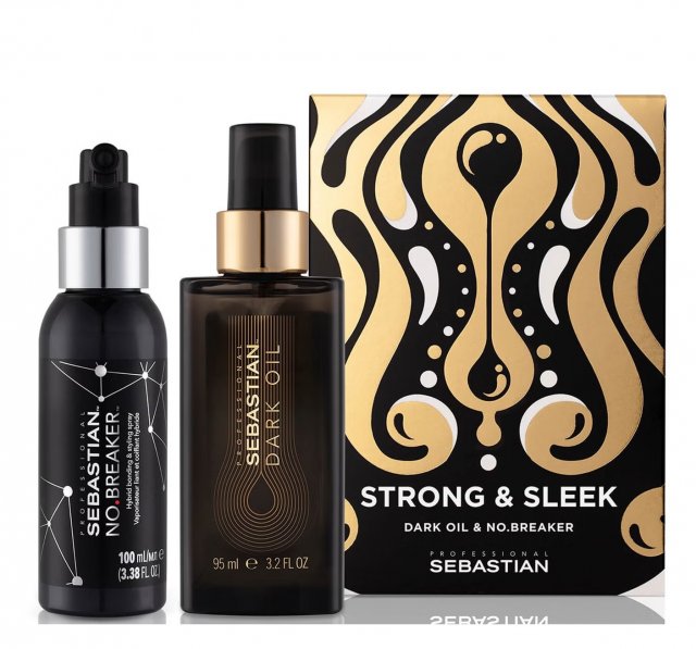 Sebastian Dark Oil and No Breaker Strong and Sleek Hair Set