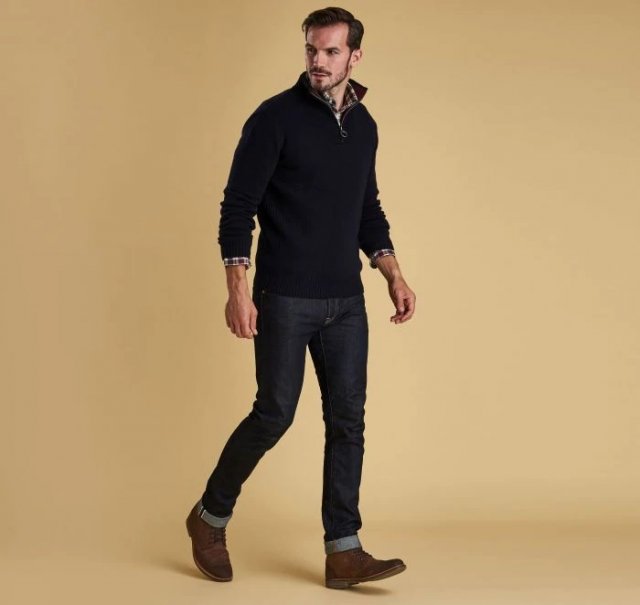 Barbour Nelson Essential Half Zip Jumper