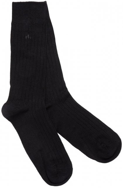 Swole Panda Jet Black Socks  7-11