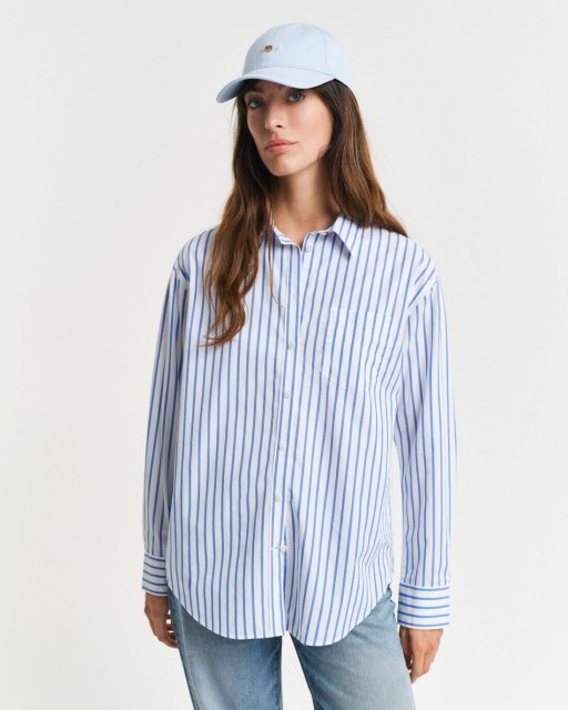 Gant Rel Classic Poplin Striped Shirt