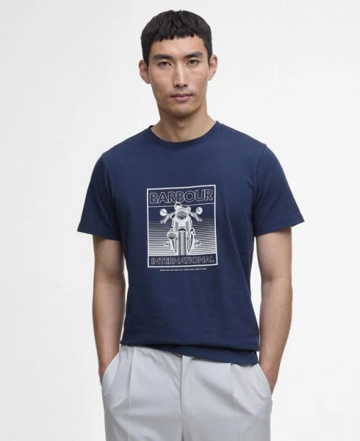 Barbour International Track Graphic T-Shirt