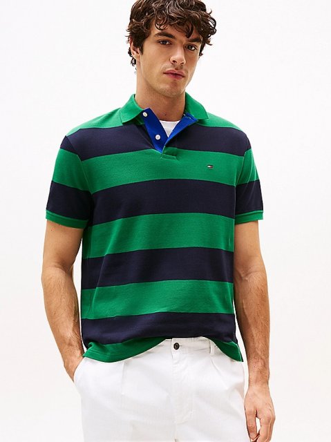 Tommy Hilfiger Blocking Contrast Placket Polo