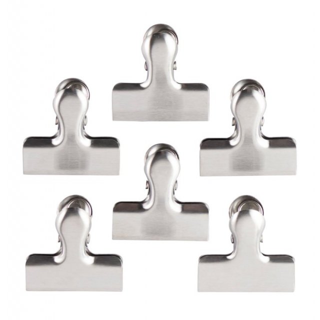 Taylors Eye Witness Bag Clips Small Stainless Steel Set of 6