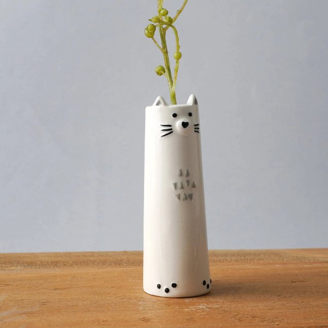 Send With Love Cat Bud Vase