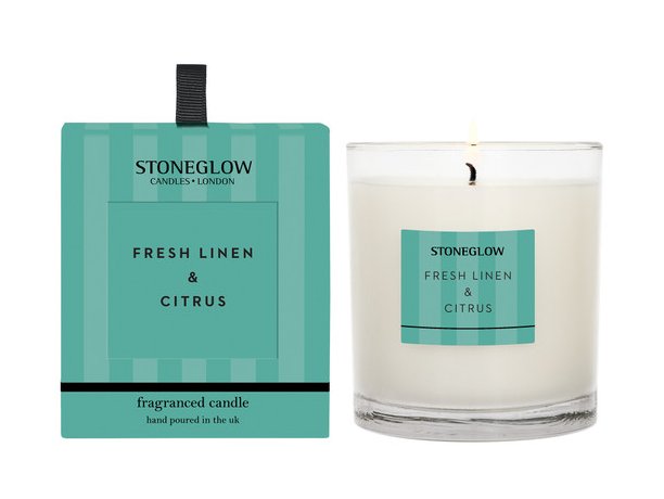 Stoneglow Modern Classics Fresh Linen & Citrus Tumbler Candle