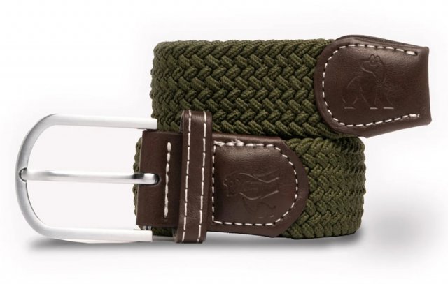 Khaki Green Woven Belt Medium
