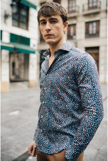 Dario Beltran Cadiz Multi Print Shirt